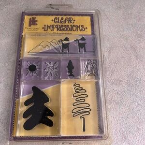 Provo Craft Clear Impressions Clear Acrylic Stamp Set